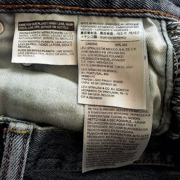 Levi’s 501 Straight Distressed Ripped Jeans Light Wash Button Fly Women’s 30x36 - Picture 4 of 5